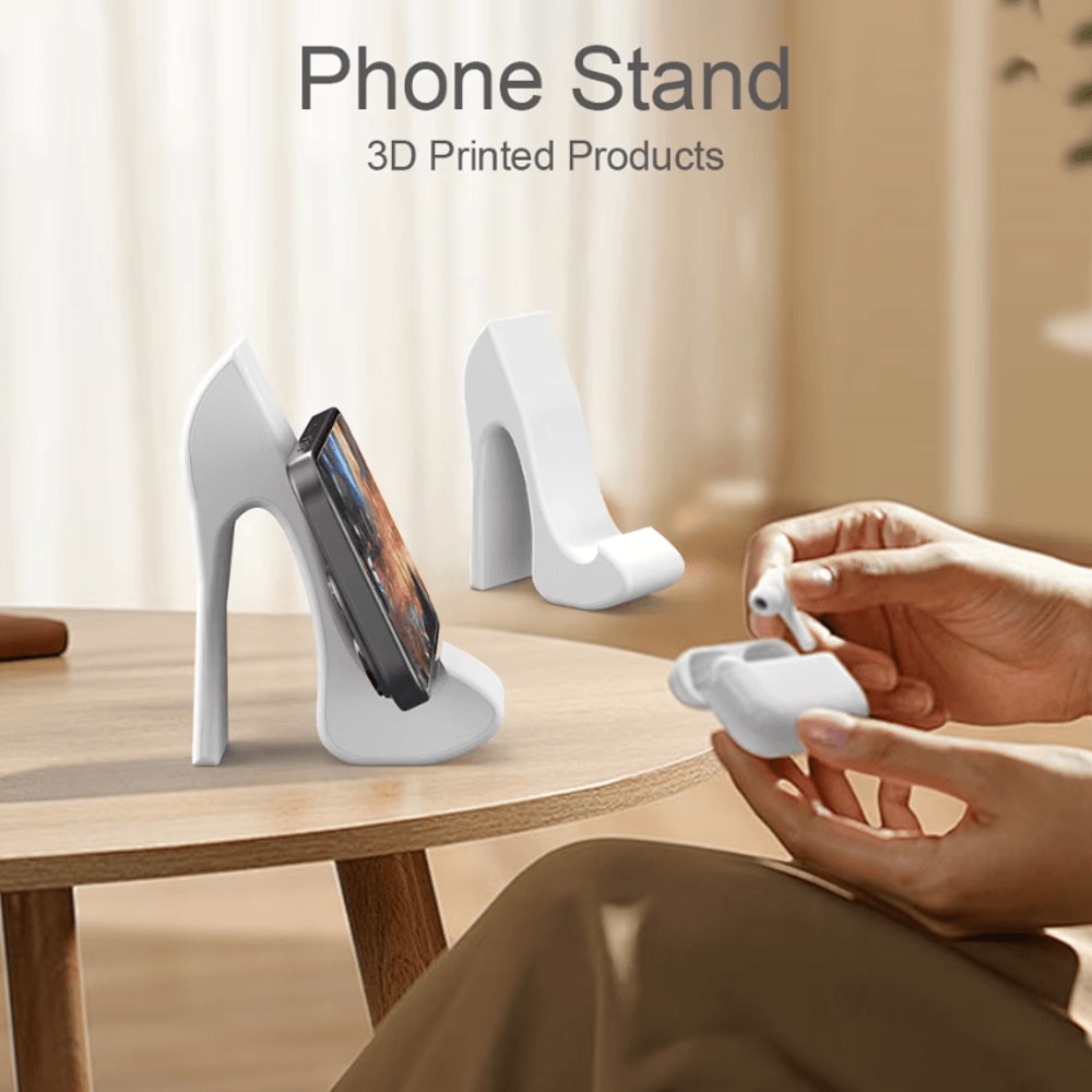 Stylish HighHeel Phone Stand Durable Plastic Desktop Holder For Office Home 1