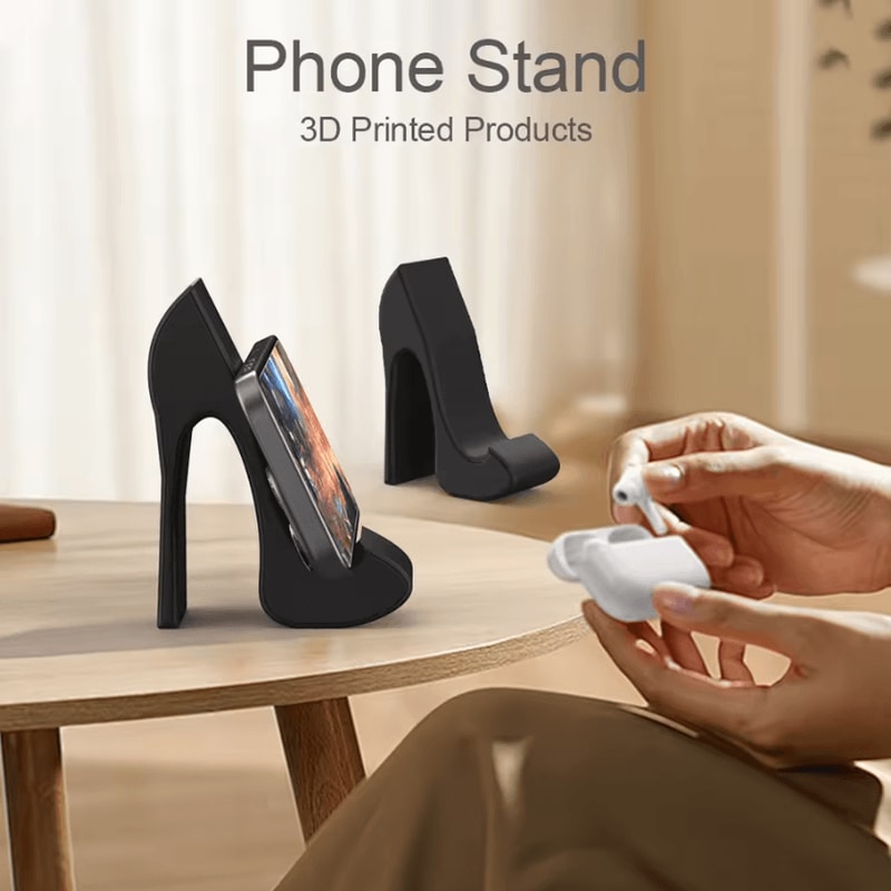 Stylish HighHeel Phone Stand Durable Plastic Desktop Holder For Office Home 3