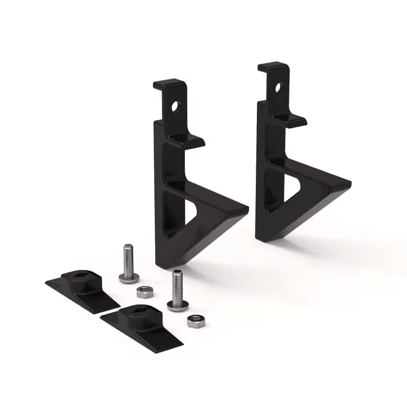 2PCS NoDrill Acoustic Panel Shelf Brackets MultiUse Storage Hooks For Wood Boards Plant Holders 4