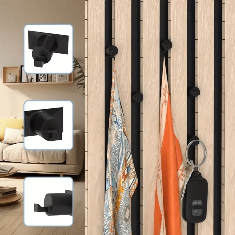 HeavyDuty NoDrill Acoustic Panel Hooks AntiRust Storage Hooks For Home Office 2