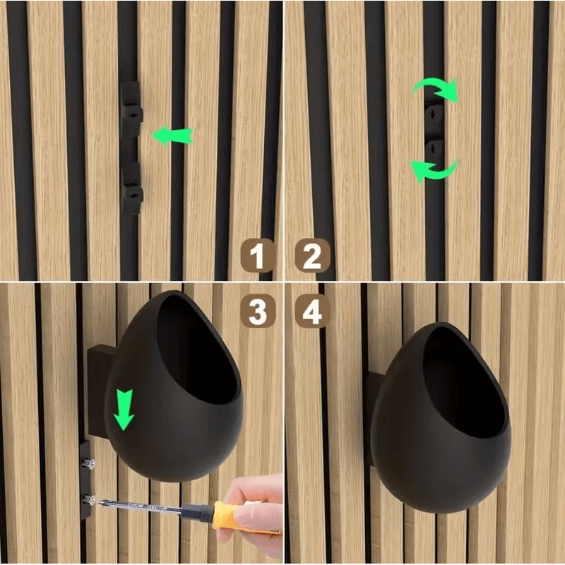 Acoustic Panel Planting Tray Shelf Decorative Storage Rack For Soundproof Panels 2