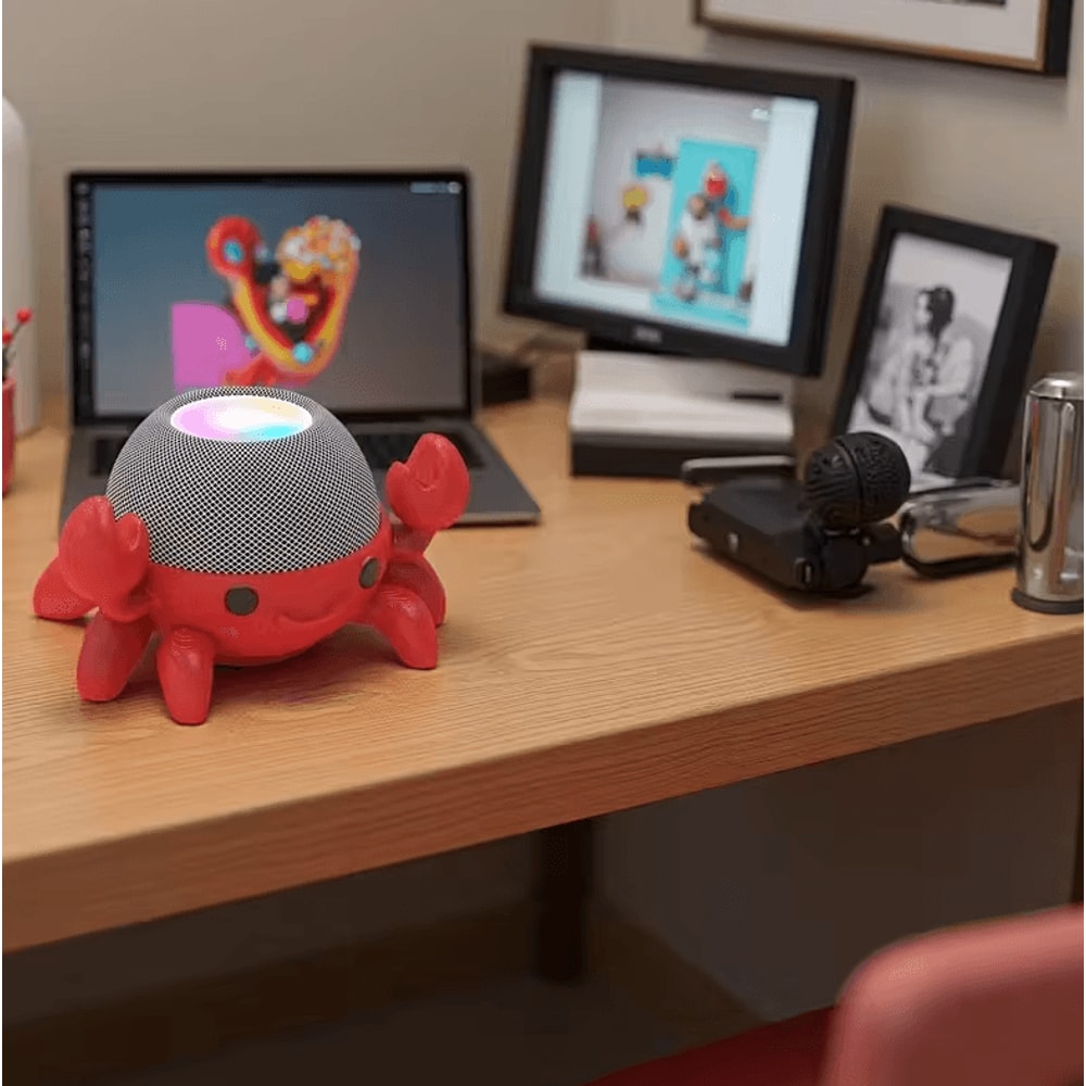 Cute Crab Audio Stand For Alexa Echo Dot 45 Durable Decorative Speaker Holder 0
