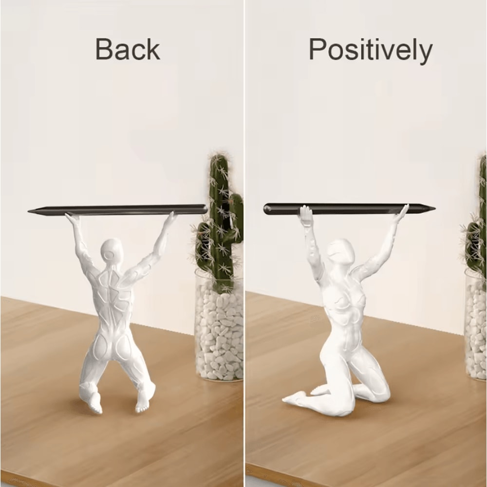 Funny Cartoon King Pen Holder Creative Desktop Decor Organizer 2