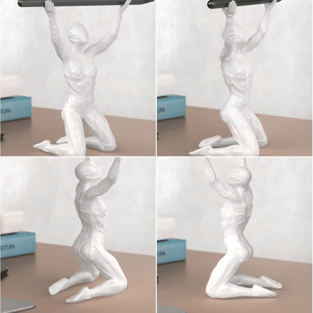 Funny Cartoon King Pen Holder Creative Desktop Decor Organizer 3