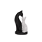 Minimalist Black White Cat Sculpture Modern Desk Home Decor Accent 4