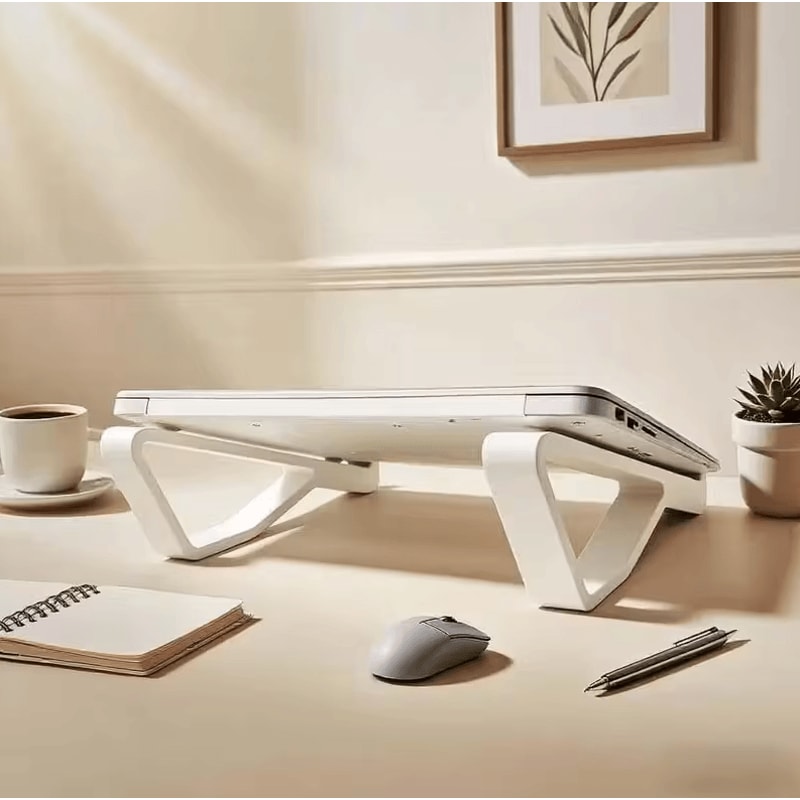 Ergonomic Adjustable Laptop Stand Portable Height Tilt Riser For MacBook PC 4