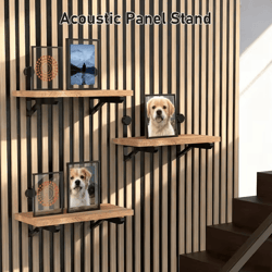 heavy-duty 4pcs acoustic panel brackets – easy install sound insulation mount kit