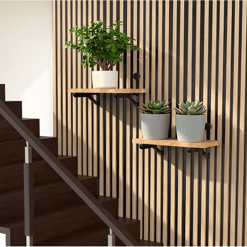 HeavyDuty 4PCS Acoustic Panel Brackets Easy Install Sound Insulation Mount Kit 1