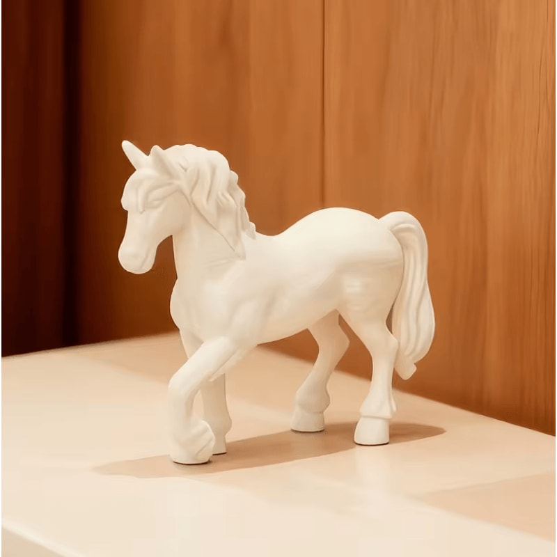 Elegant Mini Horse Sculpture Modern Tabletop Decor For Home Office 2