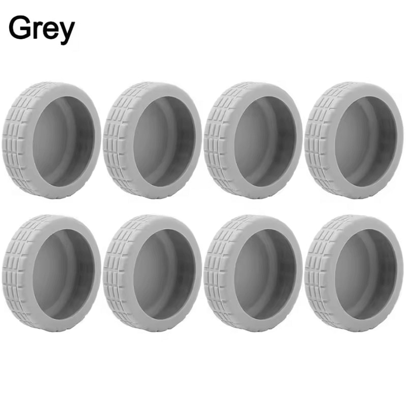 Silent Silicone Luggage Wheel Covers AntiWear Protective Travel Accessories 2