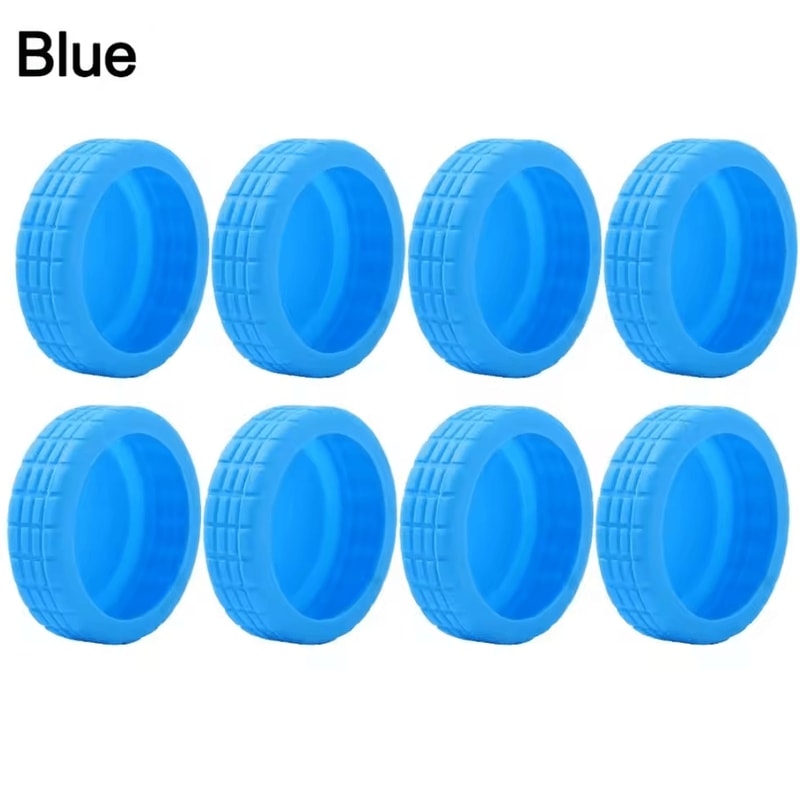 Silent Silicone Luggage Wheel Covers AntiWear Protective Travel Accessories 5
