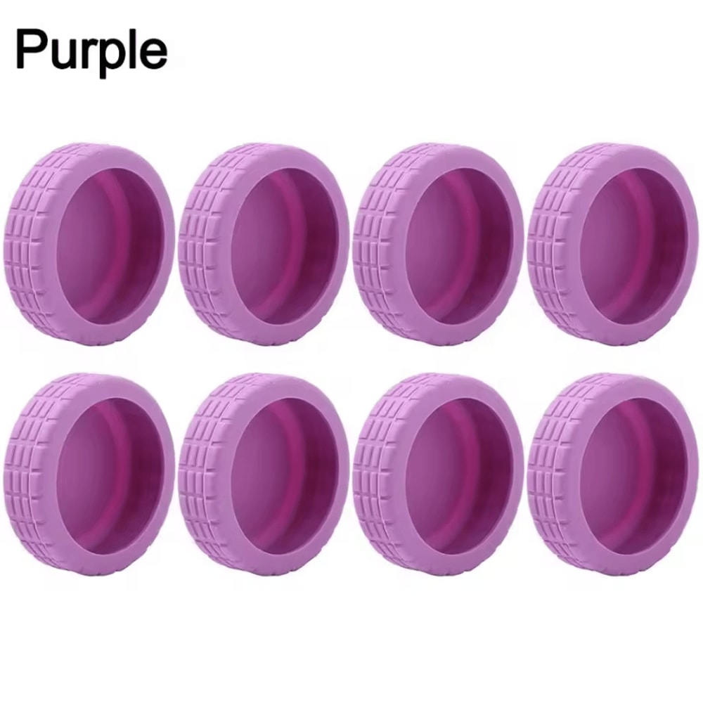 Silent Silicone Luggage Wheel Covers AntiWear Protective Travel Accessories 6