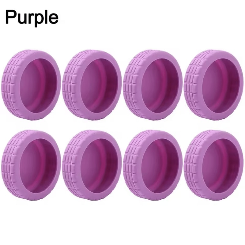 Silent Silicone Luggage Wheel Covers AntiWear Protective Travel Accessories 6