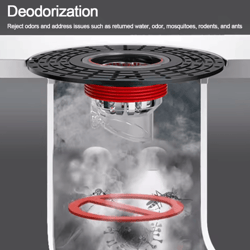 portable self-closing floor drain core – anti-odor & insect-proof bathroom filter