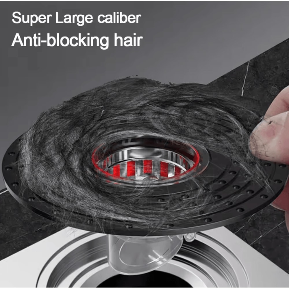 Portable SelfClosing Floor Drain Core AntiOdor InsectProof Bathroom Filter 3