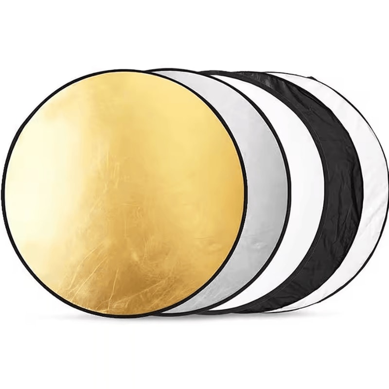 5in1 Collapsible Photography Reflector Portable Light Diffuser 6080110cm 3