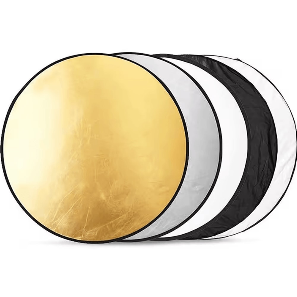 5in1 Collapsible Photography Reflector Portable Light Diffuser 6080110cm 4