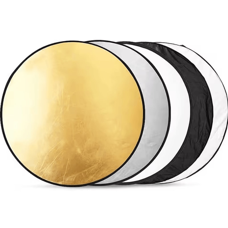 5in1 Collapsible Photography Reflector Portable Light Diffuser 6080110cm 4