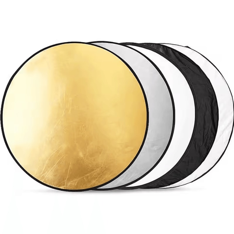5in1 Collapsible Photography Reflector Portable Light Diffuser 6080110cm 5