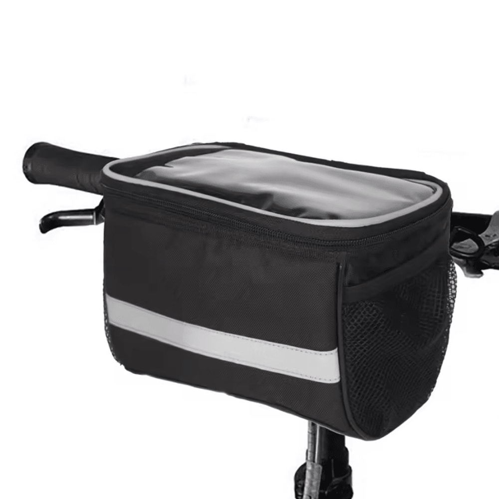 Reflective Bicycle Handlebar Bag Waterproof Front Tube Storage For Cycling Essentials 0