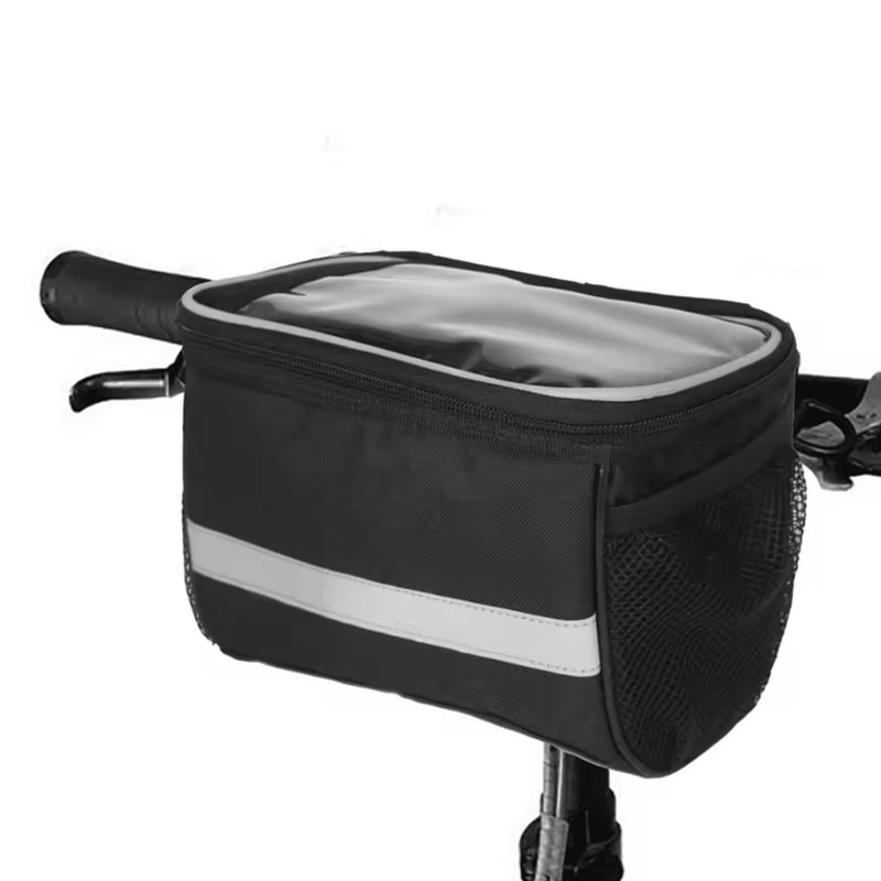 Reflective Bicycle Handlebar Bag Waterproof Front Tube Storage For Cycling Essentials 0