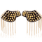 Punk Chain Tassel Shoulder Epaulet Brooch Metal Rivet Statement Shoulder Pads 1 Pair 4