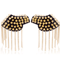 Punk Chain Tassel Shoulder Epaulet Brooch Metal Rivet Statement Shoulder Pads 1 Pair 4