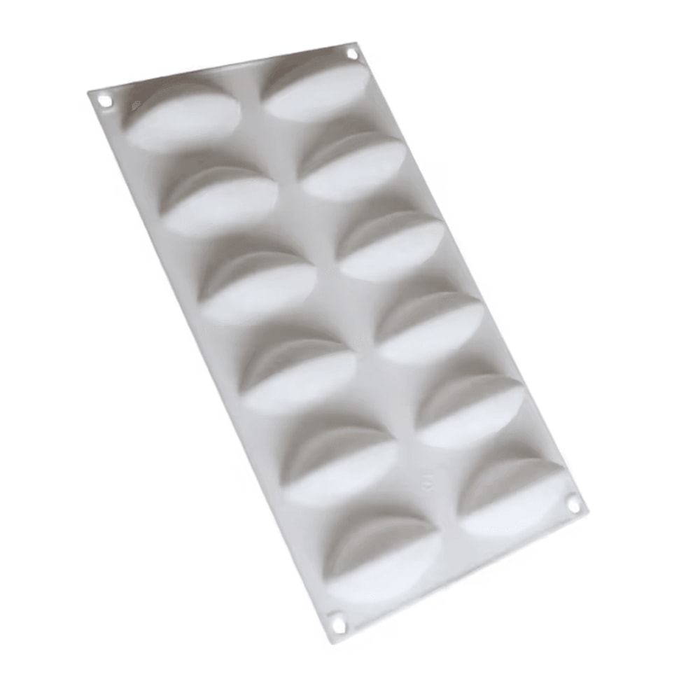 12Cavity Quenelle Silicone Mold Professional Mousse Chocolate Baking Tray 4