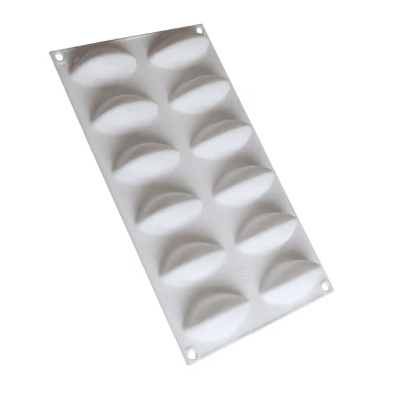12Cavity Quenelle Silicone Mold Professional Mousse Chocolate Baking Tray 4