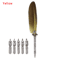 Luxury Vintage Feather Quill Pen Set With Gift Box Calligraphy Signature Writing Kit 10