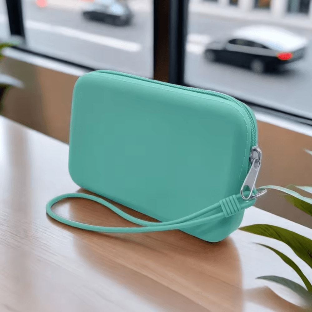 Minimalist Waterproof Silicone Cosmetic Pouch MultiUse Coin Makeup Organizer 4