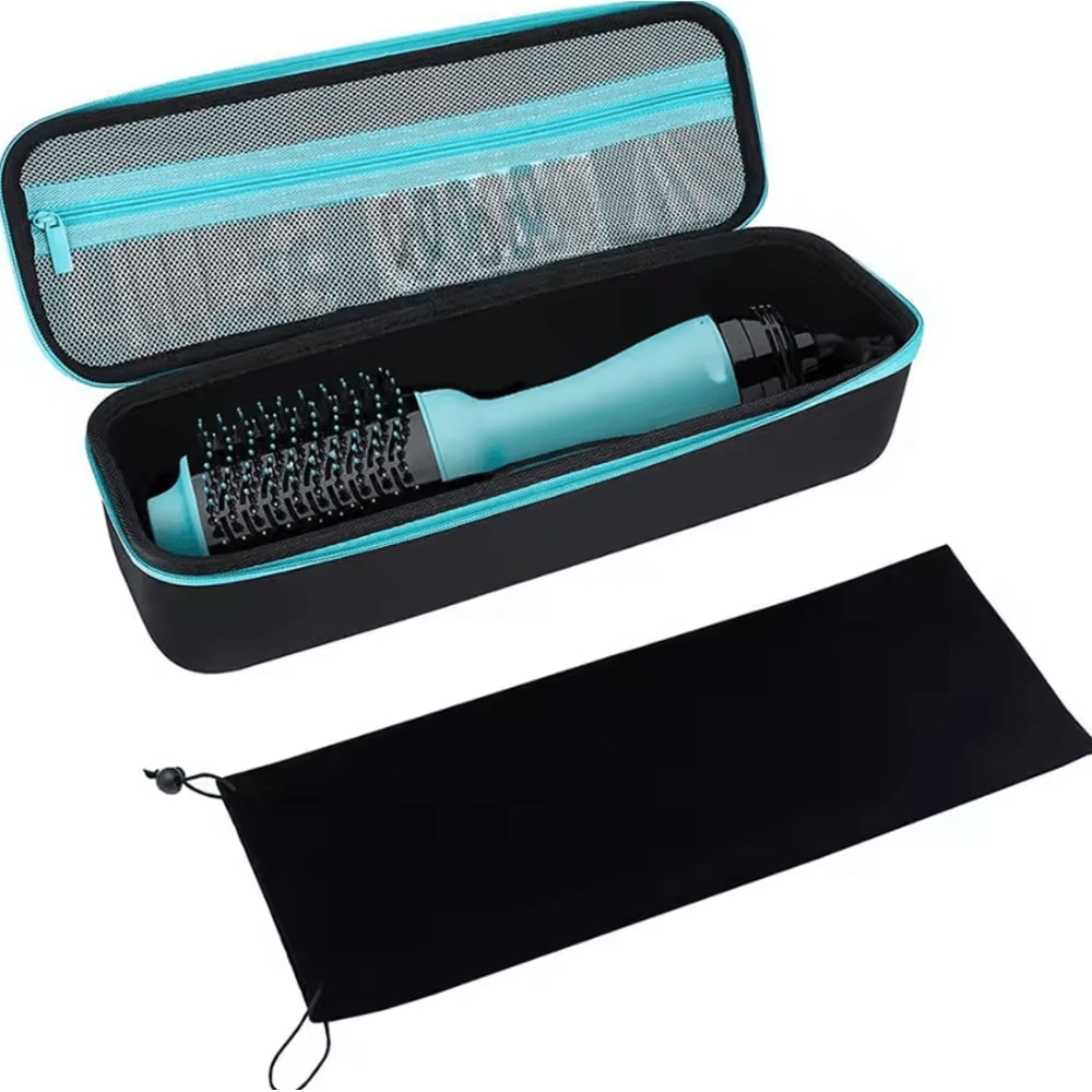 Lightweight Hard Shell Travel Case For Hair Dryer Brush Universal Hot Air Brush Organizer 4