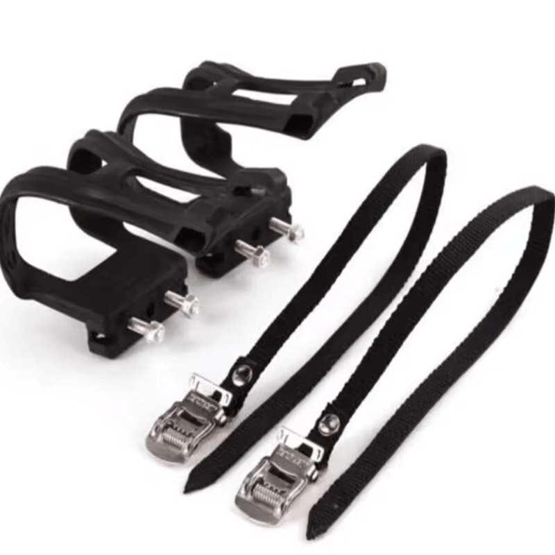 Adjustable Bike Pedal Toe Clip Straps Secure Cycling Foot Harness For MTB Road Bikes 2