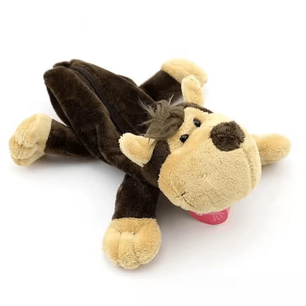 Cute Plush Animal Pencil Case Large Capacity Kawaii Stationery Organizer 2