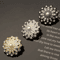 Vintage Pearl Diamond Metal Buttons Set Elegant DIY Sewing Clothing Accessories 10pcs 0