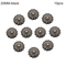 Vintage Pearl Diamond Metal Buttons Set Elegant DIY Sewing Clothing Accessories 10pcs 9