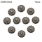 Vintage Pearl Diamond Metal Buttons Set Elegant DIY Sewing Clothing Accessories 10pcs 10
