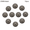 Vintage Pearl Diamond Metal Buttons Set Elegant DIY Sewing Clothing Accessories 10pcs 10
