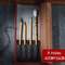 Traditional Bamboo RollUp Brush Holder Large Capacity Calligraphy Art Supply Organizer 9
