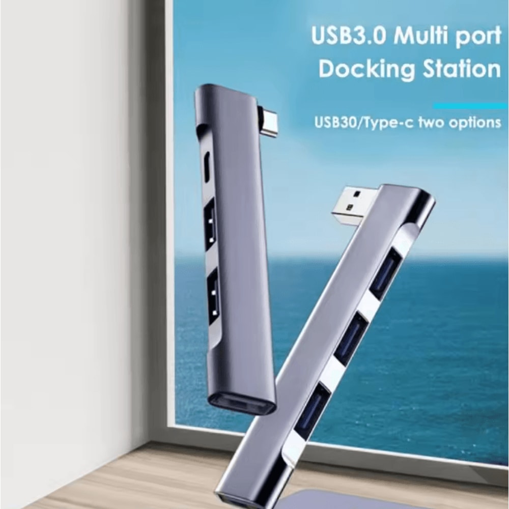 HighSpeed USBC Multiport Hub Laptop Docking Station With PD Charging USB 30 1