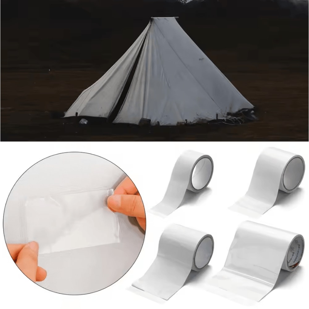 HeavyDuty Invisible Tent Repair Tape Waterproof Outdoor Patch For Camping Gear 0