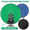 Portable DoubleSided Green Blue Screen Chair Backdrop Chromakey Streaming Cloth 0