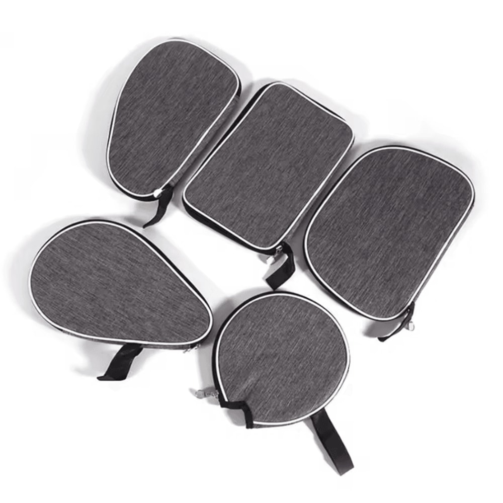 Portable Ping Pong Paddle Case With Belt Single Racket Protective Storage Bag 0