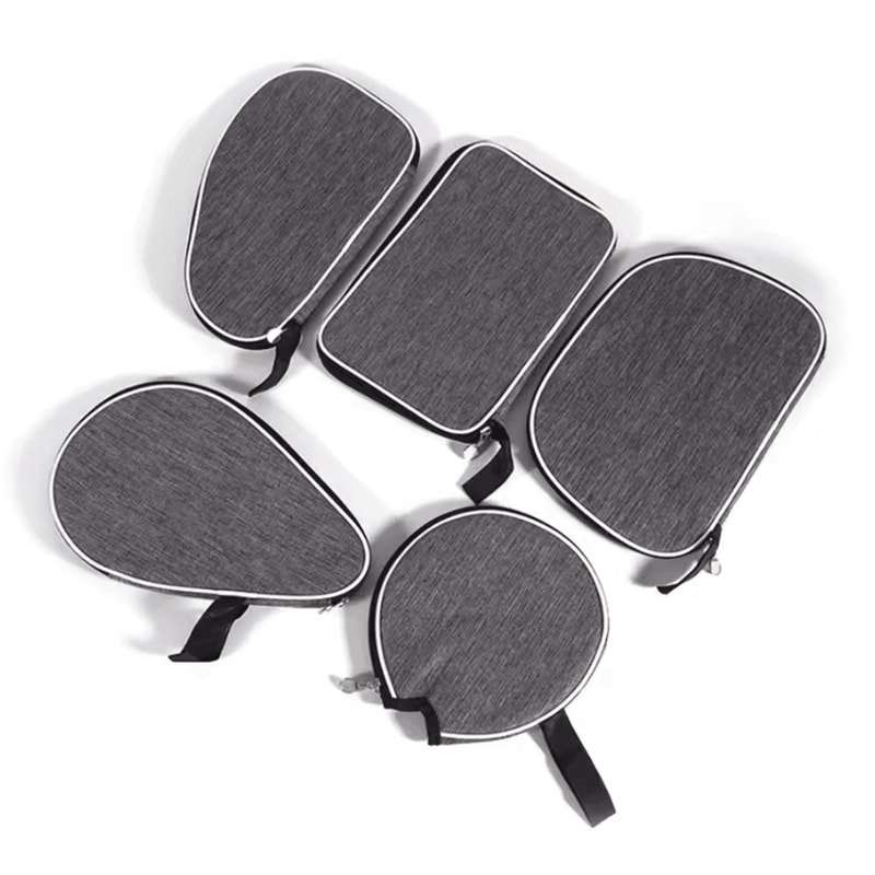 Portable Ping Pong Paddle Case With Belt Single Racket Protective Storage Bag 0