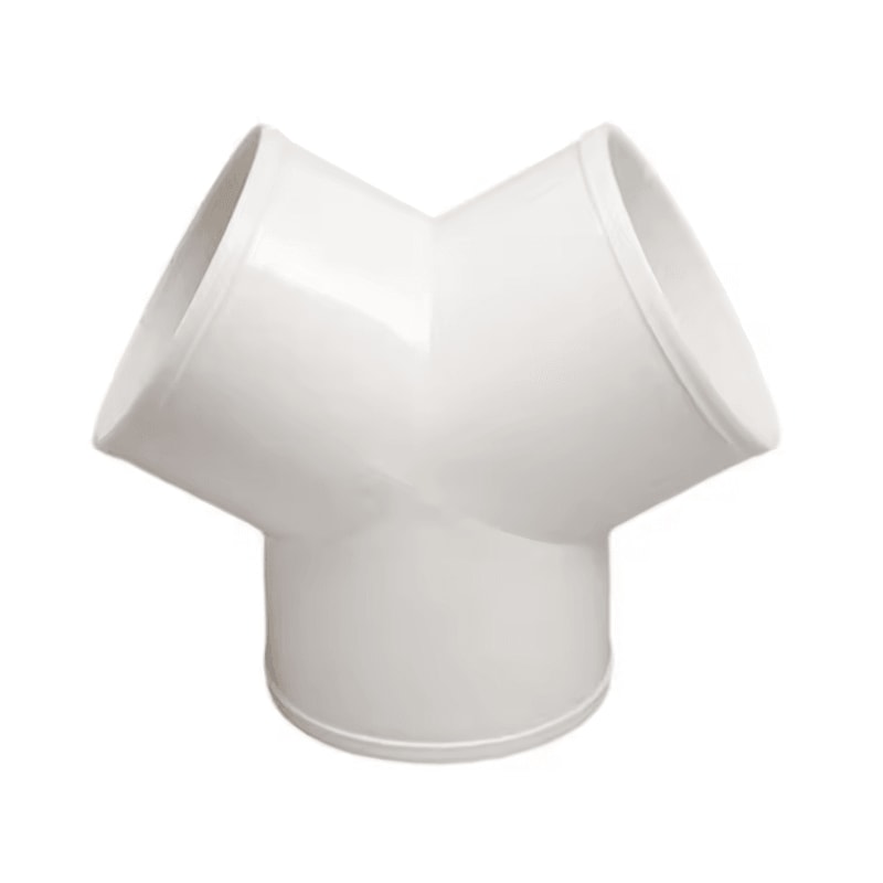 PVC TY Ventilation Duct Connector 3Way Splitter For Exhaust Airflow Systems 100150200mm 1