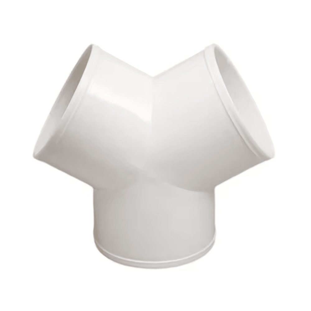 PVC TY Ventilation Duct Connector 3Way Splitter For Exhaust Airflow Systems 100150200mm 5