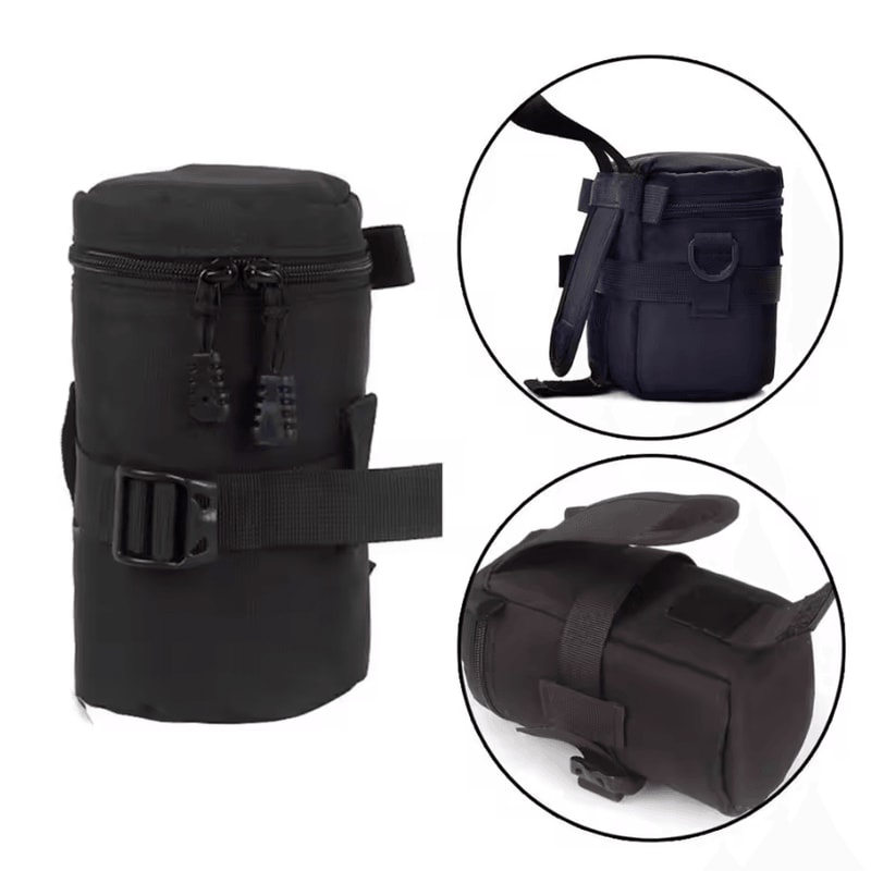 Deluxe Waterproof Camera Lens Pouch Soft Padded DSLR Lens Protection Case 3