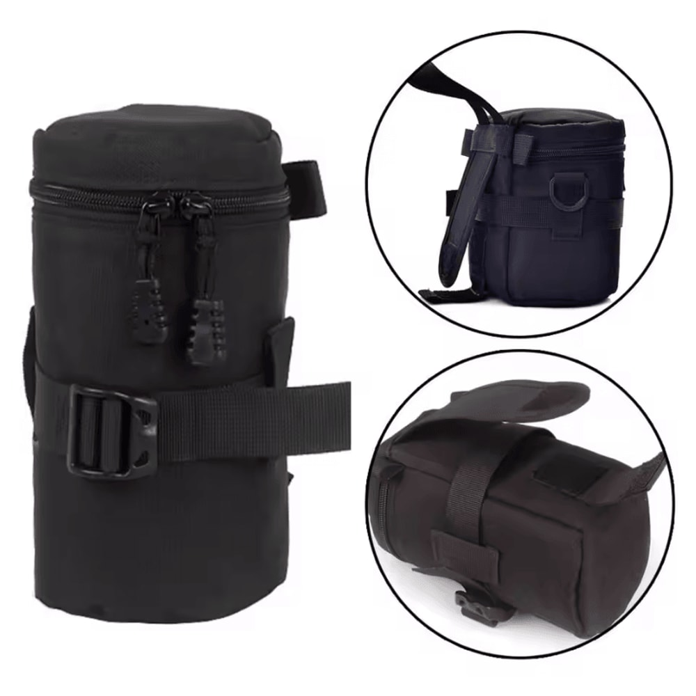 Deluxe Waterproof Camera Lens Pouch Soft Padded DSLR Lens Protection Case 5