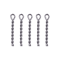 50pcs Carp Fishing Bait Spike Set Boilies Pin Hair Rig Hook Connector Kit 0