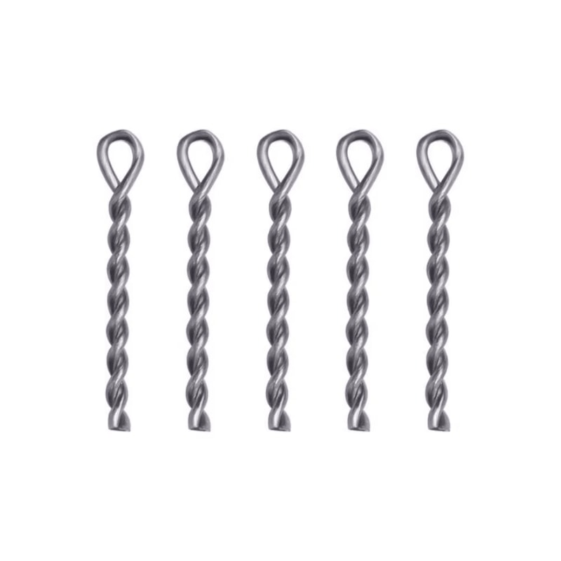 50pcs Carp Fishing Bait Spike Set Boilies Pin Hair Rig Hook Connector Kit 0